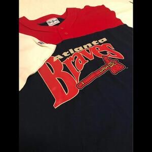 New With Tags!! Vintage “The Game” Atlanta Braves Shirt Size Large